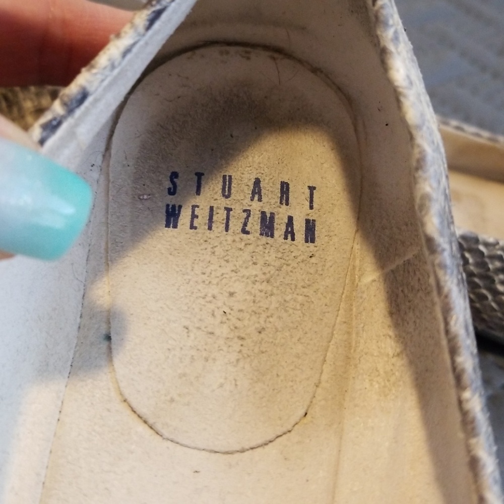 Authentic Stuart Weitzman Snakeskin Ballerina Flat - image 8